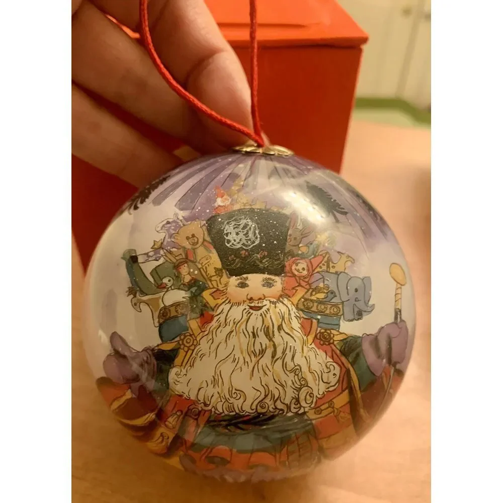 Jolly Old World St. Nicholas Glass Blown Hand Painted Christmas Ornament‎
